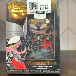 Marvel Venom Thor Funko Pop Enamel Pin NWT
